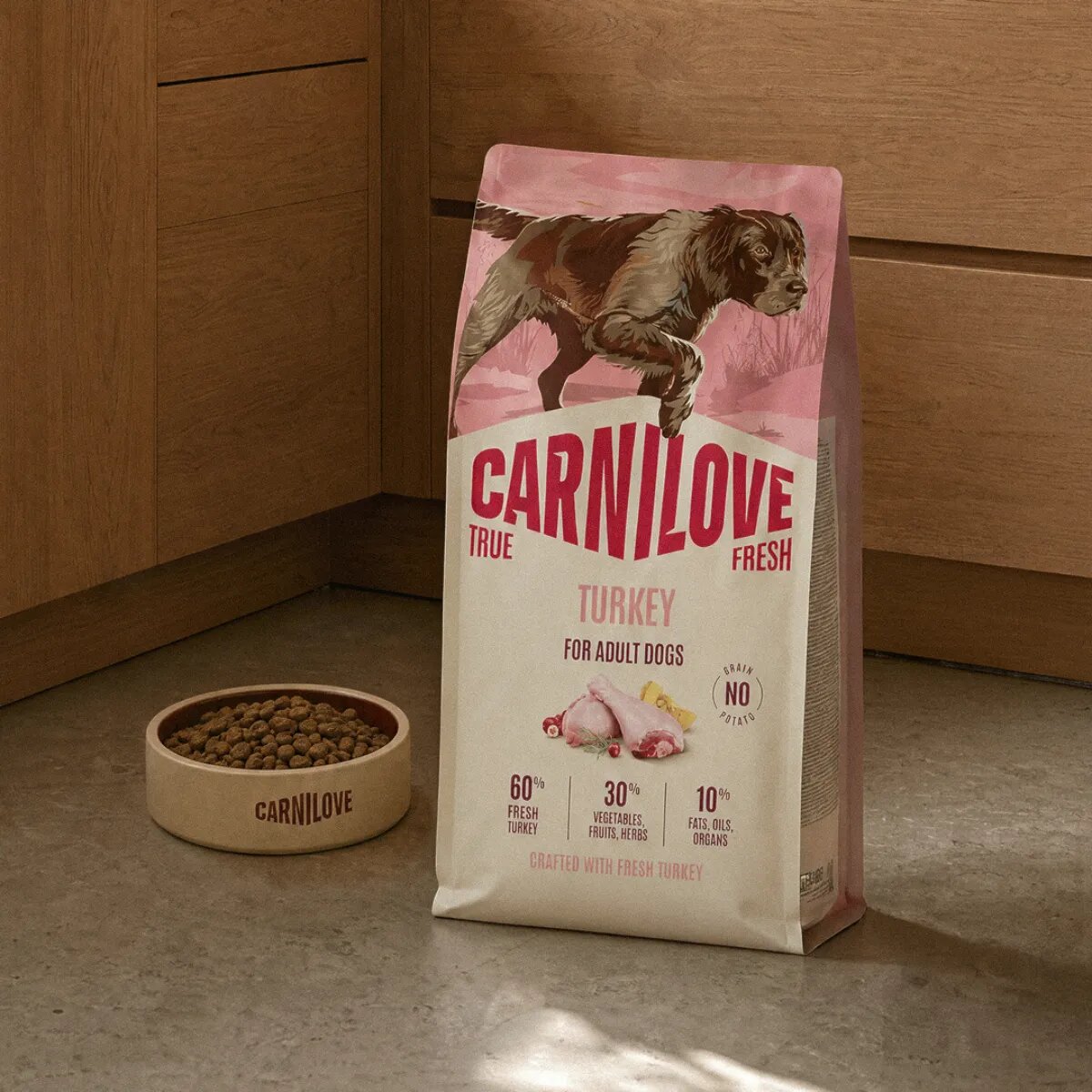 Carnilove True Fresh XS-XL Curcan hrană uscată fără cereale câini 12kg