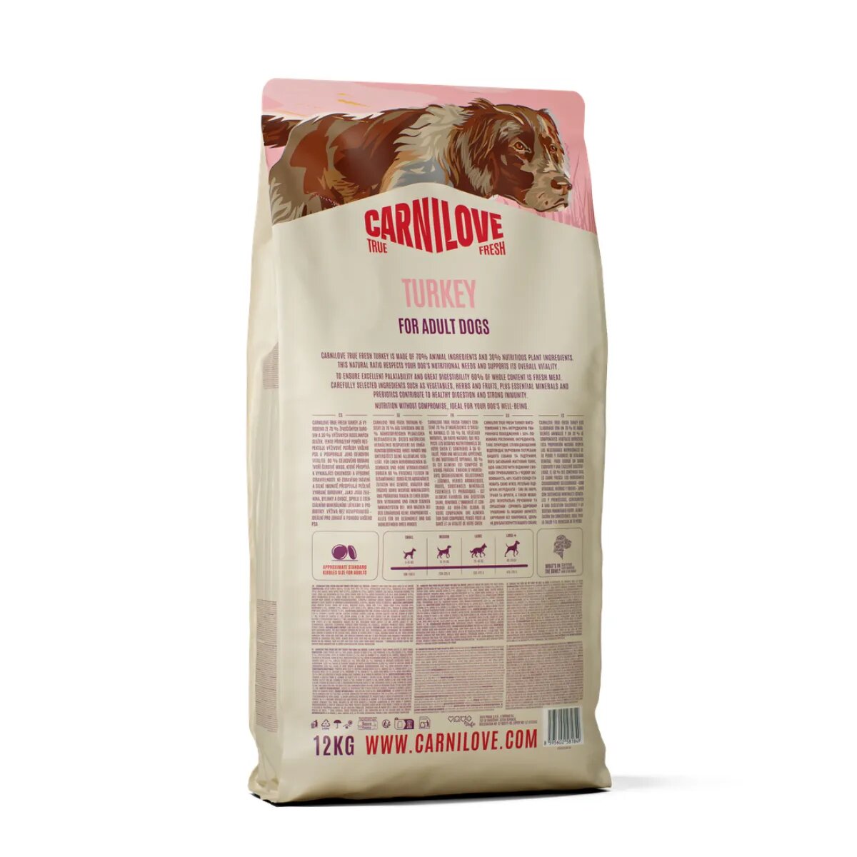 Carnilove True Fresh XS-XL Curcan hrană uscată fără cereale câini 12kg