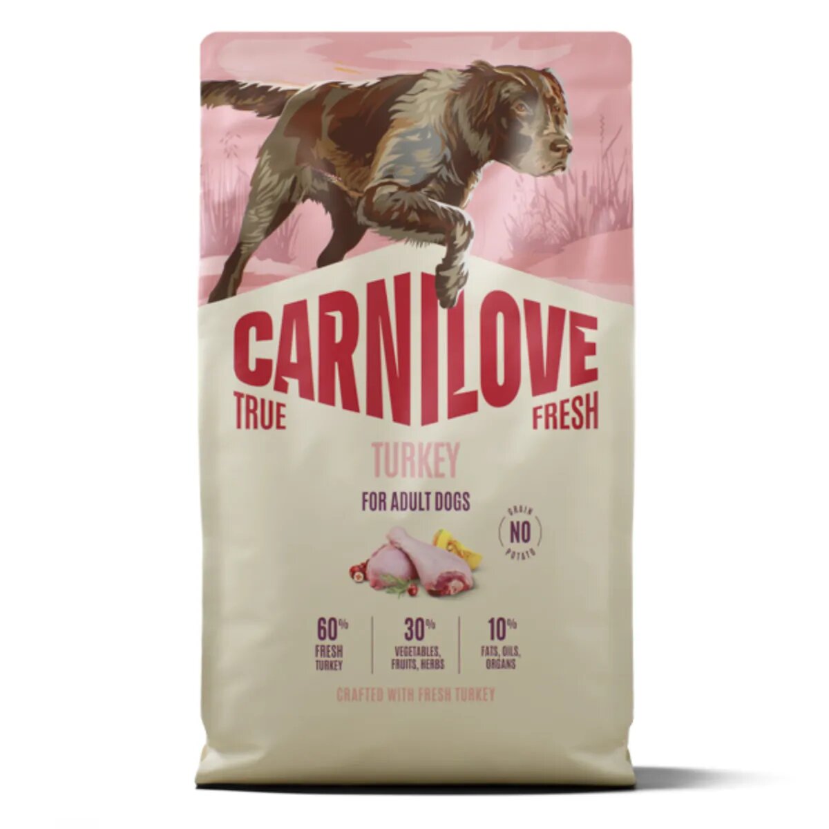 Carnilove True Fresh XS-XL Curcan hrană uscată fără cereale câini 4kg