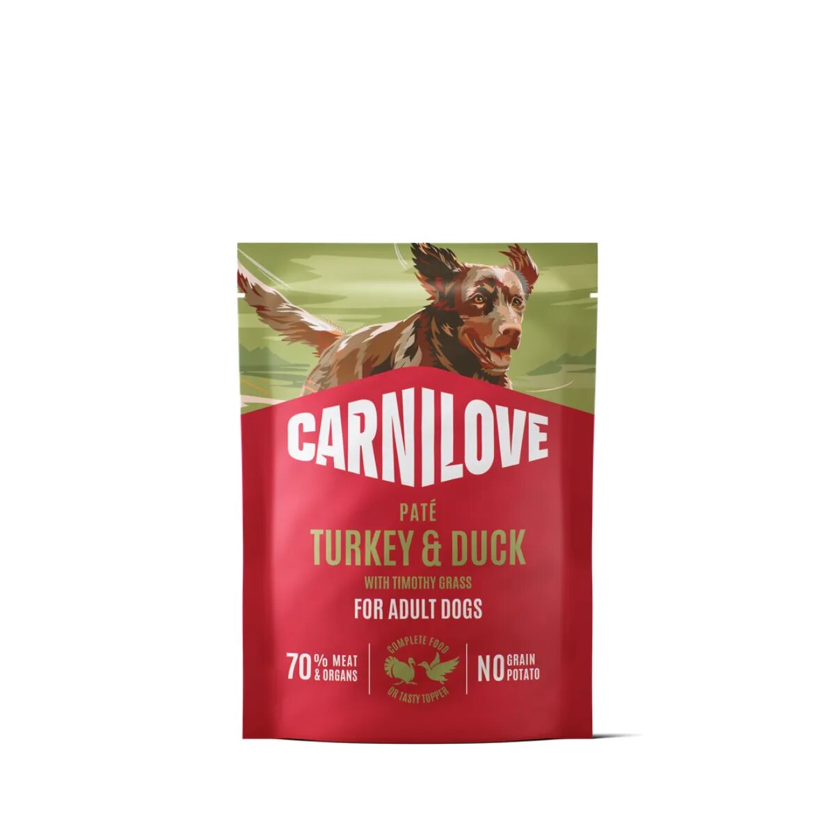 Carnilove XS-XL Curcan și Rață plic hrană umedă fără cereale câini (pate) bax 300g x 12buc