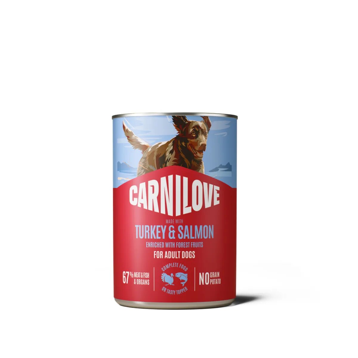 Carnilove XS-XL Curcan și Somon conservă hrană umedă fără cereale câini (pate) 400g