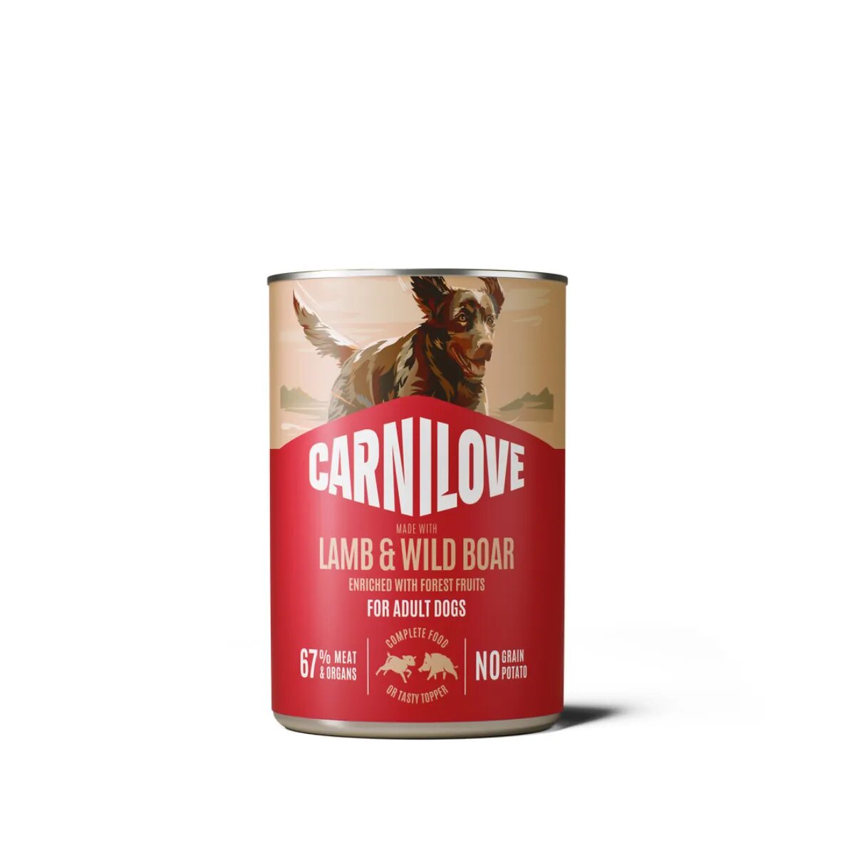 Carnilove XS-XL Miel și Mistreț conservă hrană umedă fără cereale câini (pate) 400g