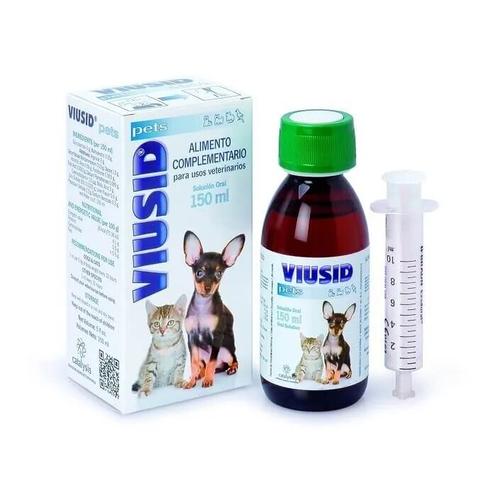 Catalysis Supliment Imunostimulator Pentru Caini Si Pisici Viusid Pets 150 ml