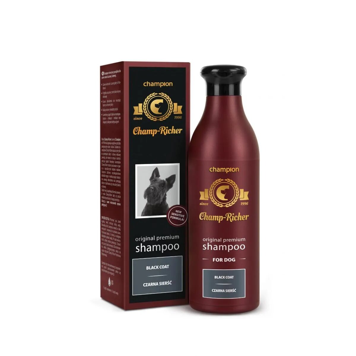 CHAMP RICHER Black Coat șampon câini blană neagră Lavanda flacon cu aplicator 250ml