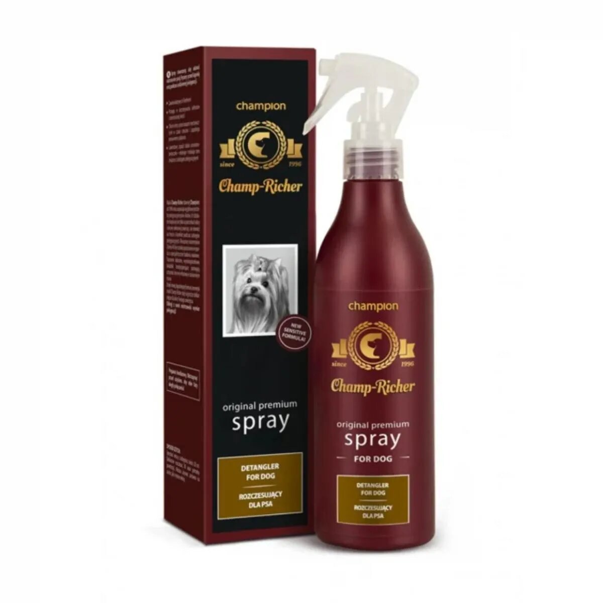 CHAMP RICHER Detangler For Dogs spray descâlcit câini fără clătire Lavanda flacon cu aplicator 250ml