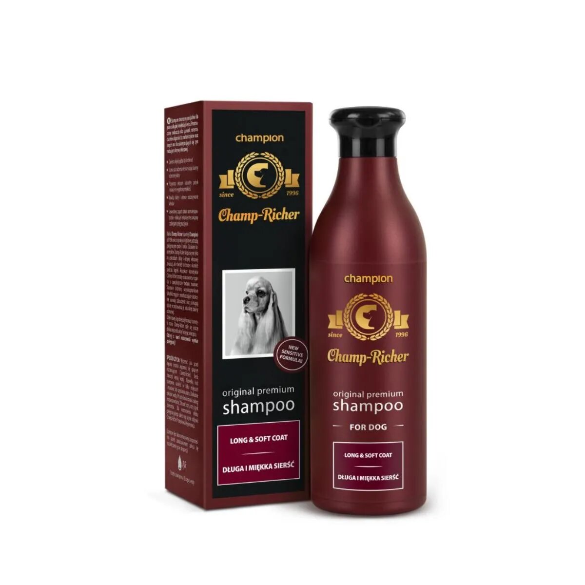CHAMP RICHER Long and Soft Coat șampon câini păr lung Lavanda flacon cu aplicator 250ml