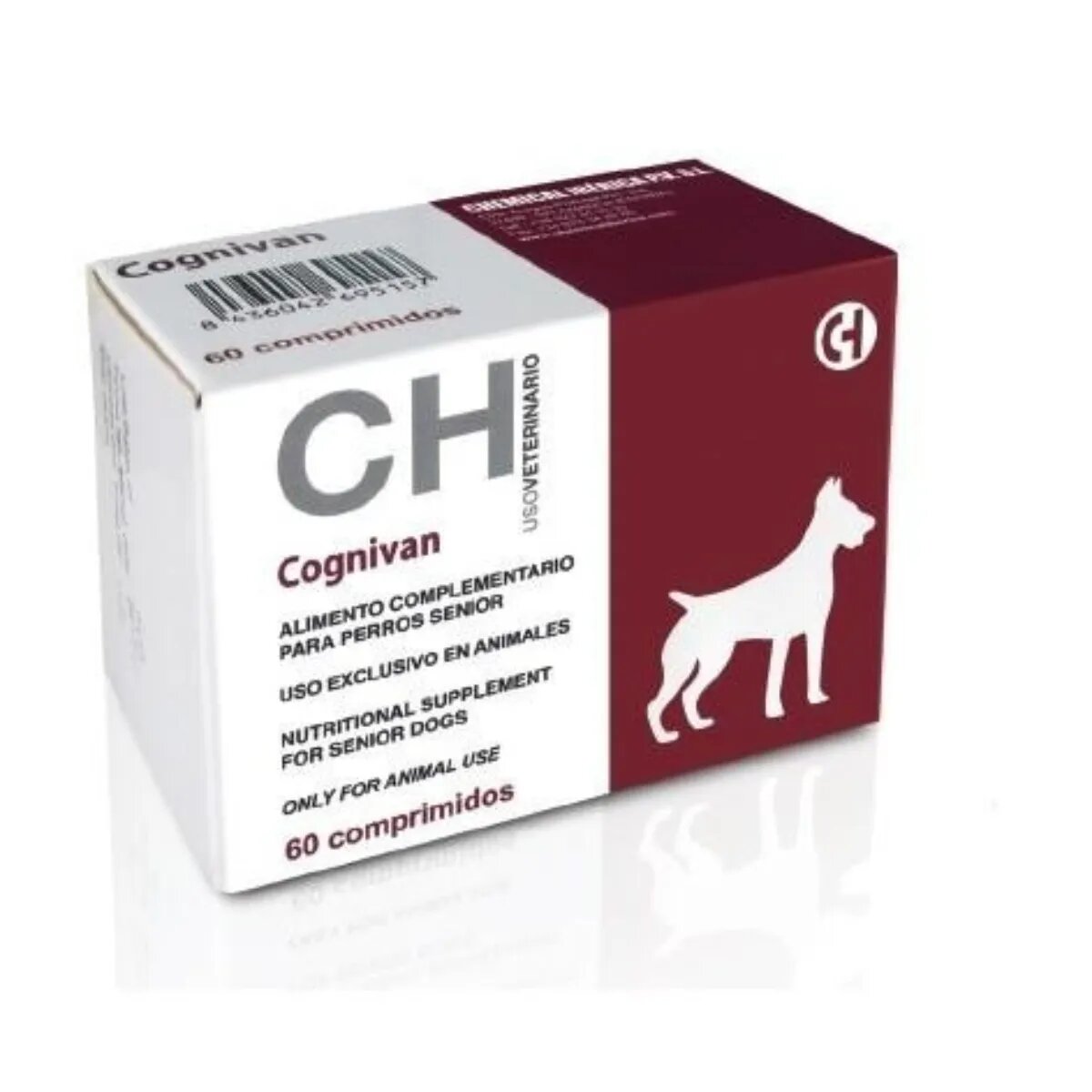 Chemical Iberica Cognivan Neuroprotect Senior supliment sistem nervos & calmante câini senior comprimate Cognivan Neuroprotect Senior XS-XL supliment sistem nervos & calmante câini senior cutie 60 comprimate