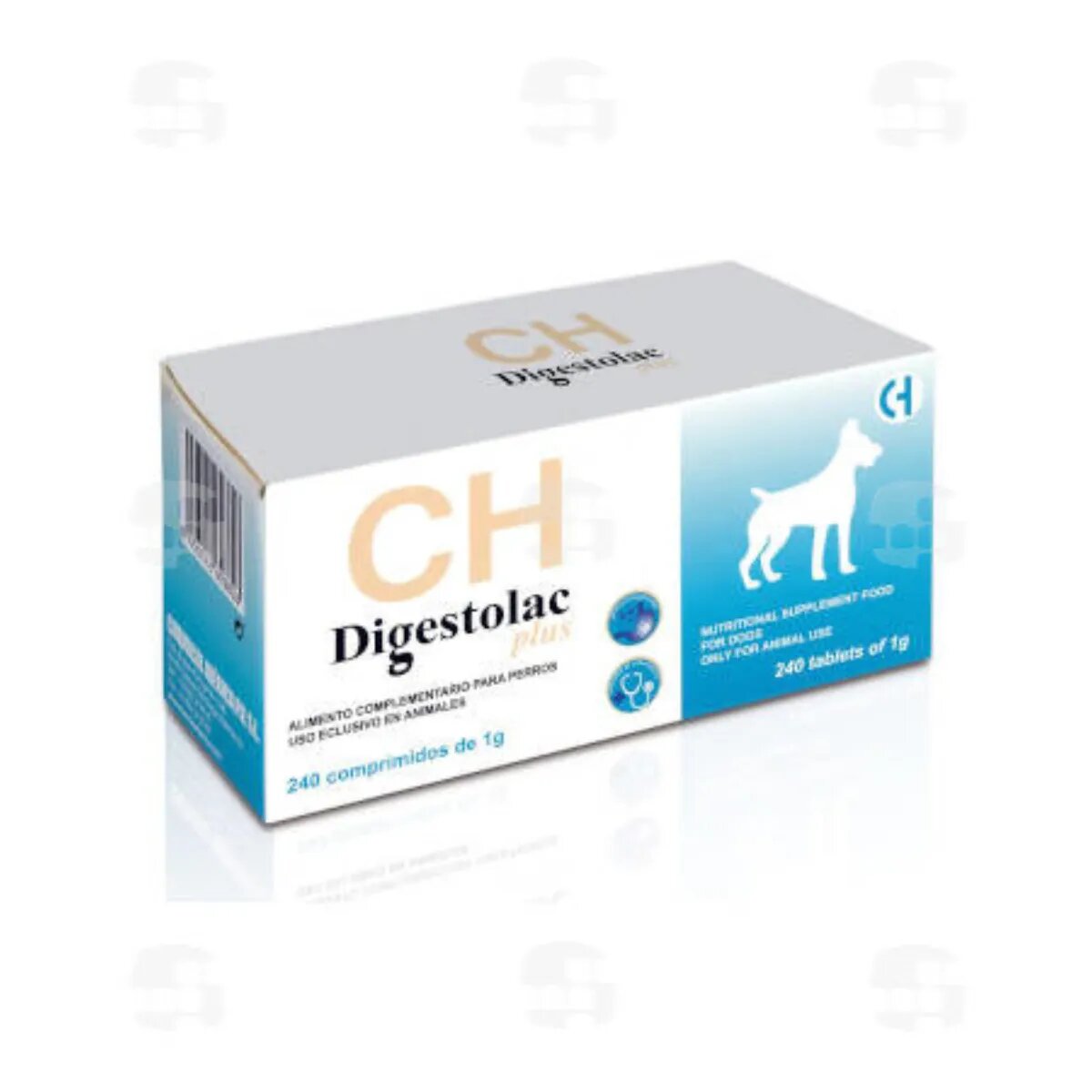 Chemical Iberica Digestolac Plus supliment sistem digestiv câini comprimate Digestolac Plus XS-XL supliment sistem digestiv câini cutie 240 comprimate