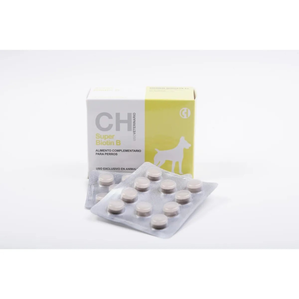 Chemical Iberica Super Biotin B supliment piele & blană câini comprimate Super Biotin B XS-XL supliment piele & blană câini și pisici cutie 60 comprimate