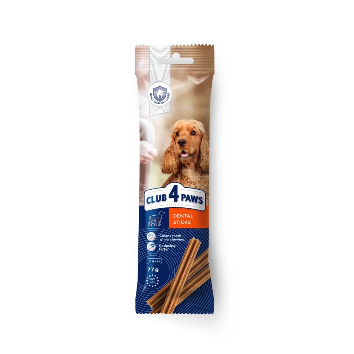 Club 4 Paws Premium Dental Stick recompense câini Batoane sensibilități dentare Pui 77g