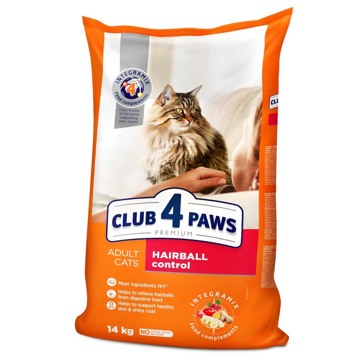Club 4 Paws Premium Hairball Pui hrană uscată pisici limitarea ghemurilor de blană Premium Hairball Control Pui hrană uscată pisici limitarea ghemurilor de blană 14kg