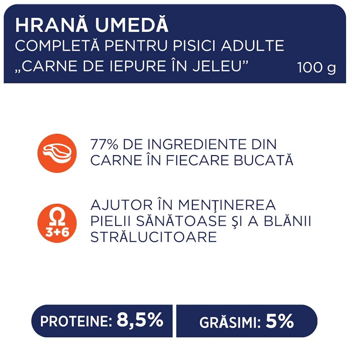 Club 4 Paws Premium Iepure hrană umedă pisici (în aspic) Premium Iepure plic hrană umedă pisici (în aspic) 100g