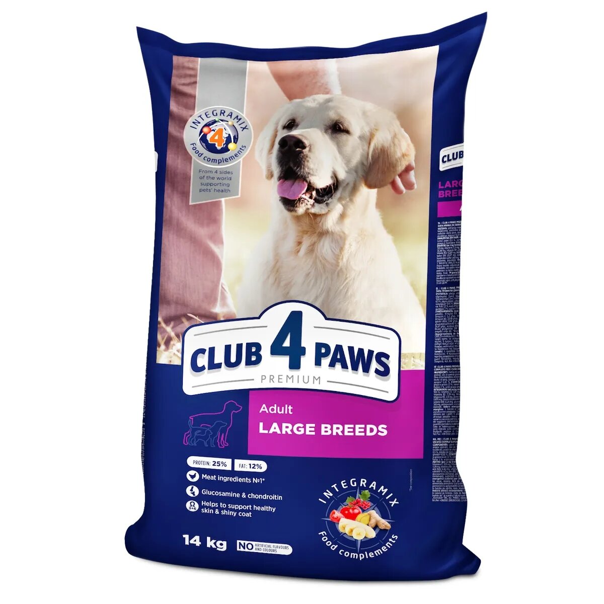 Club 4 Paws Premium L-XL Pui hrană uscată câini 14kg