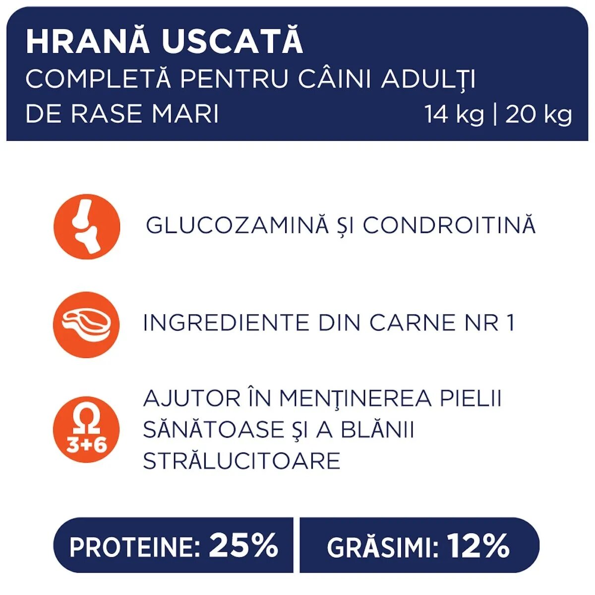 Club 4 Paws Premium L-XL Pui hrană uscată câini 14kg