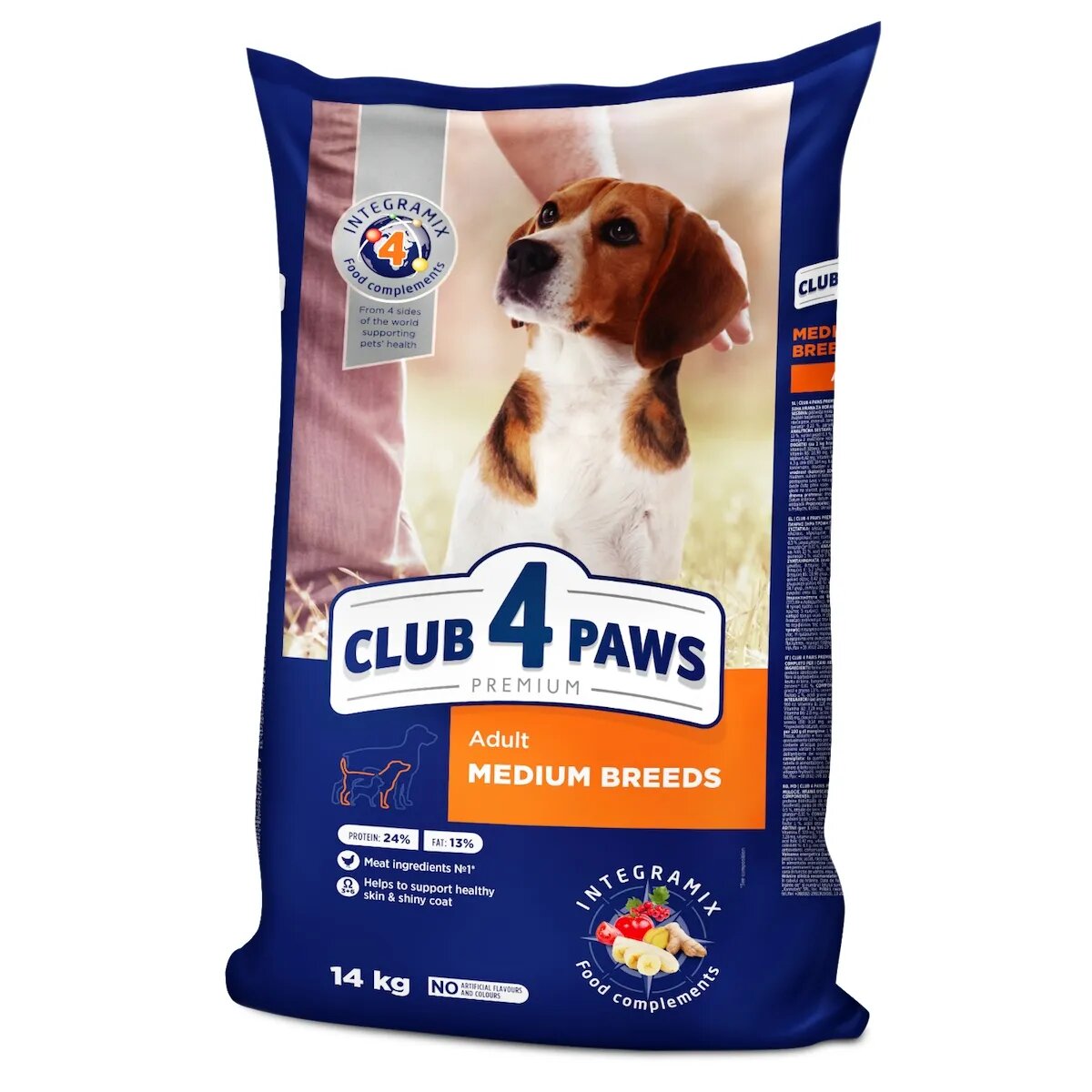 Club 4 Paws Premium M Pui hrană uscată câini 14kg