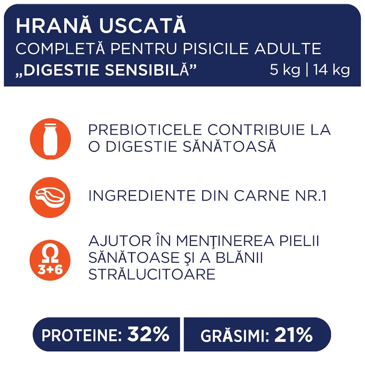 Club 4 Paws Premium Sensitive Digestion Pui hrană uscată pisici sistem digestiv 14kg