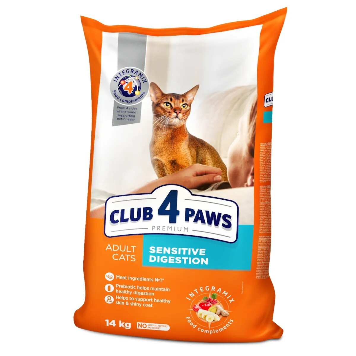 Club 4 Paws Premium Sensitive Digestion Pui hrană uscată pisici sistem digestiv 14kg