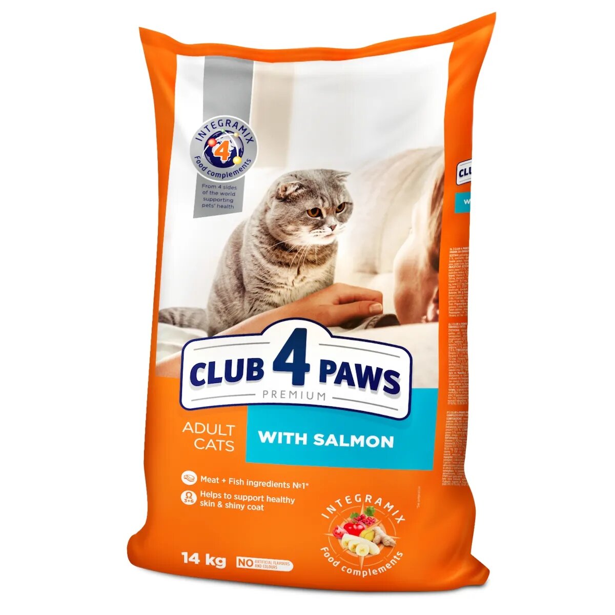 Club 4 Paws Premium Somon hrană uscată pisici 14kg