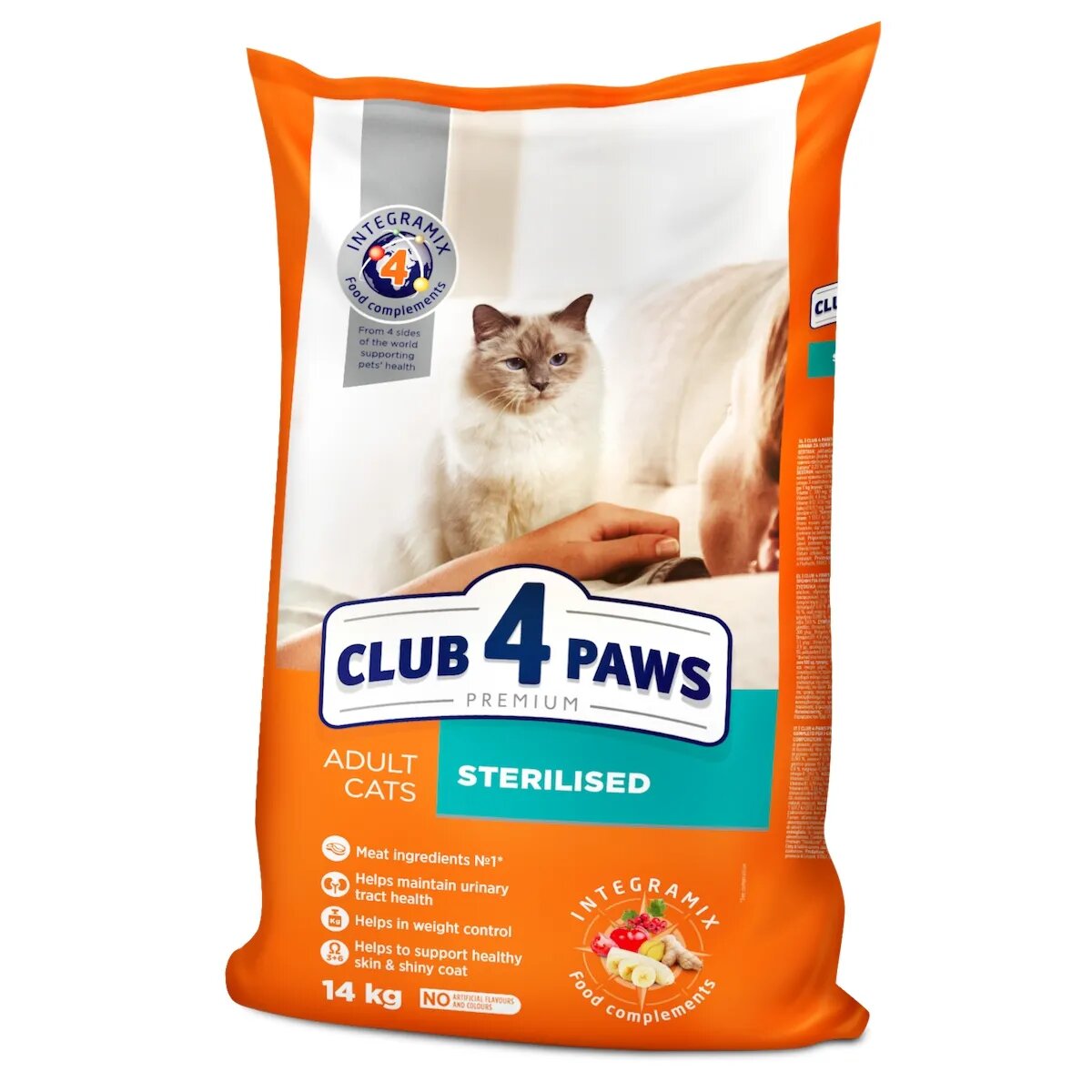 Club 4 Paws Premium Sterilised Pui hrană uscată pisici sterilizate 14kg