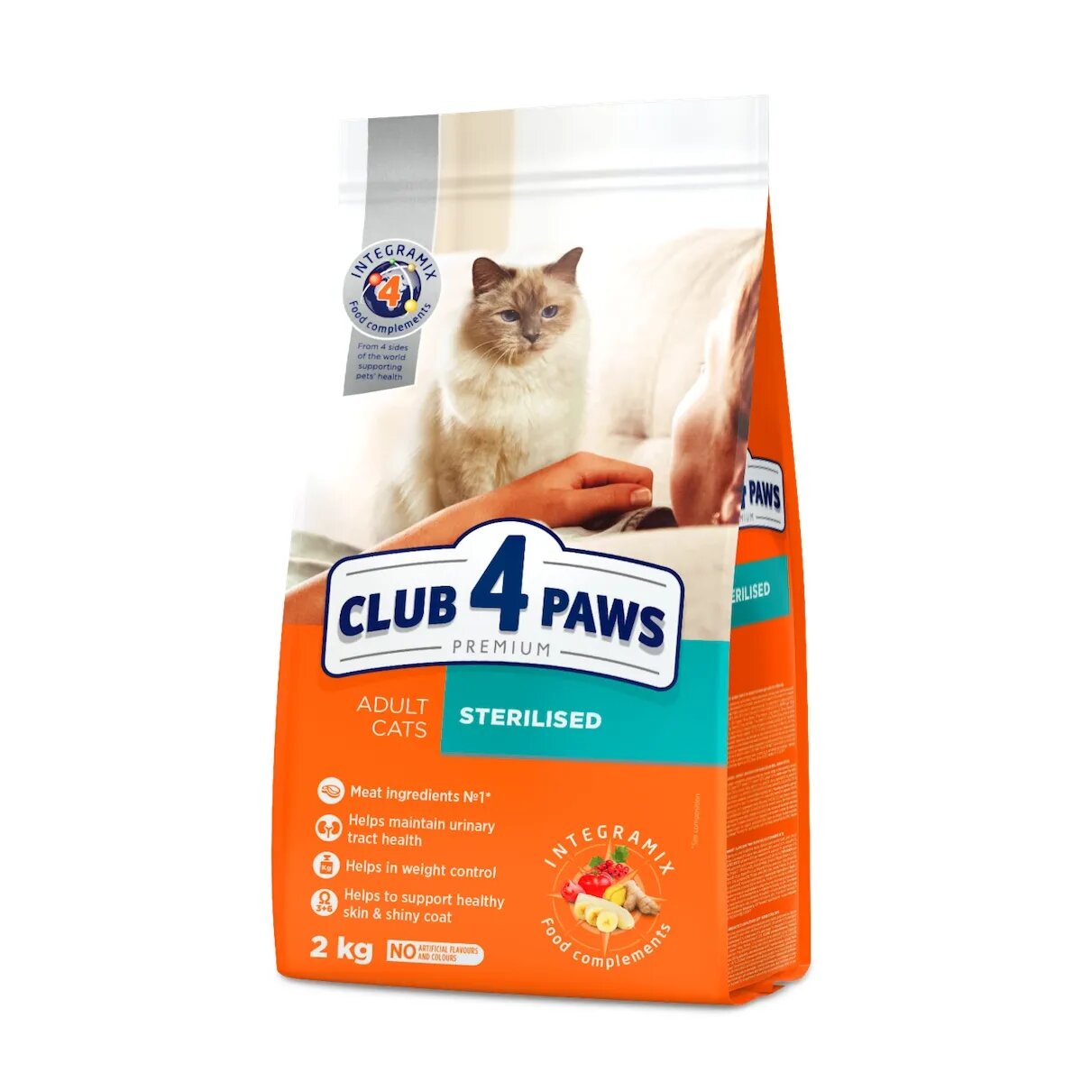 Club 4 Paws Premium Sterilised Pui hrană uscată pisici sterilizate 2kg