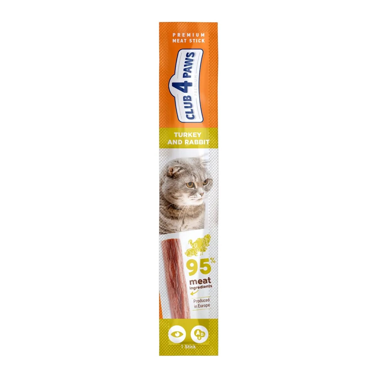 Club 4 Paws Premium Stick recompense pisici Baton Curcan și Iepure 5g Premium Stick recompense pisici Baton Curcan și Iepure bax 5g x 10buc