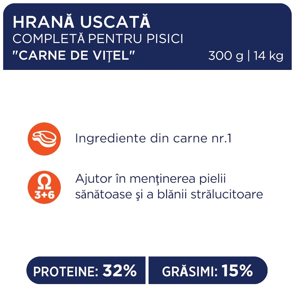 Club 4 Paws Premium Vită hrană uscată pisici 14kg