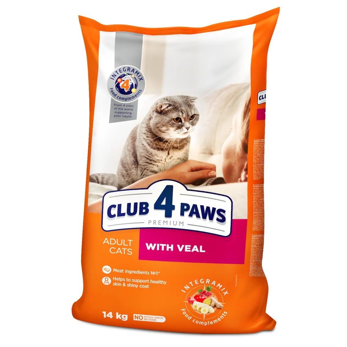 Club 4 Paws Premium Vită hrană uscată pisici 14kg