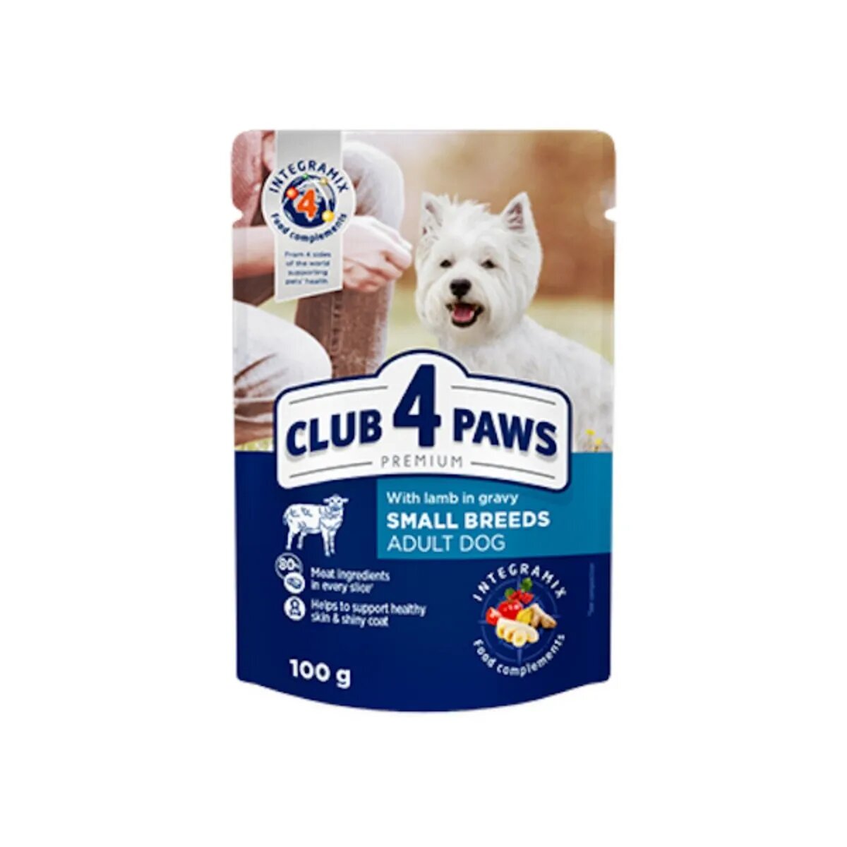Club 4 Paws Premium XS-S Miel hrană umedă câini (în sos) Premium XS-S Miel plic hrană umedă câini (în sos) 100g