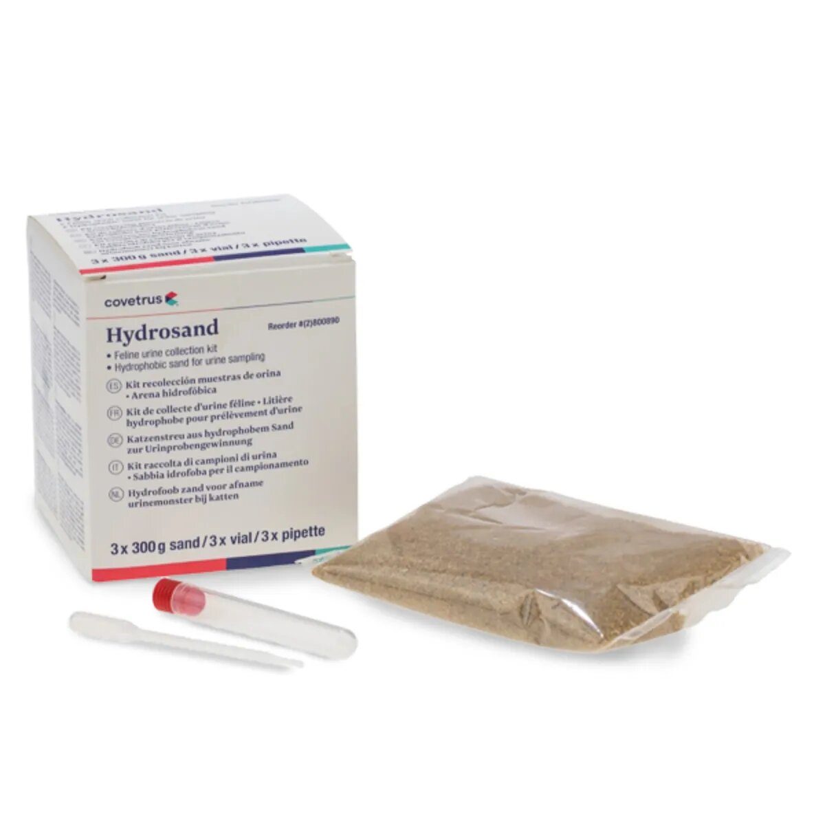 COVERTUS Hydrosand nisip recoltare probe urină pisici cutie 300g