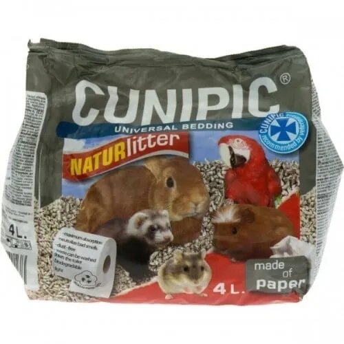 Cunipic așternut igienic animale mici hârtie natural 4l