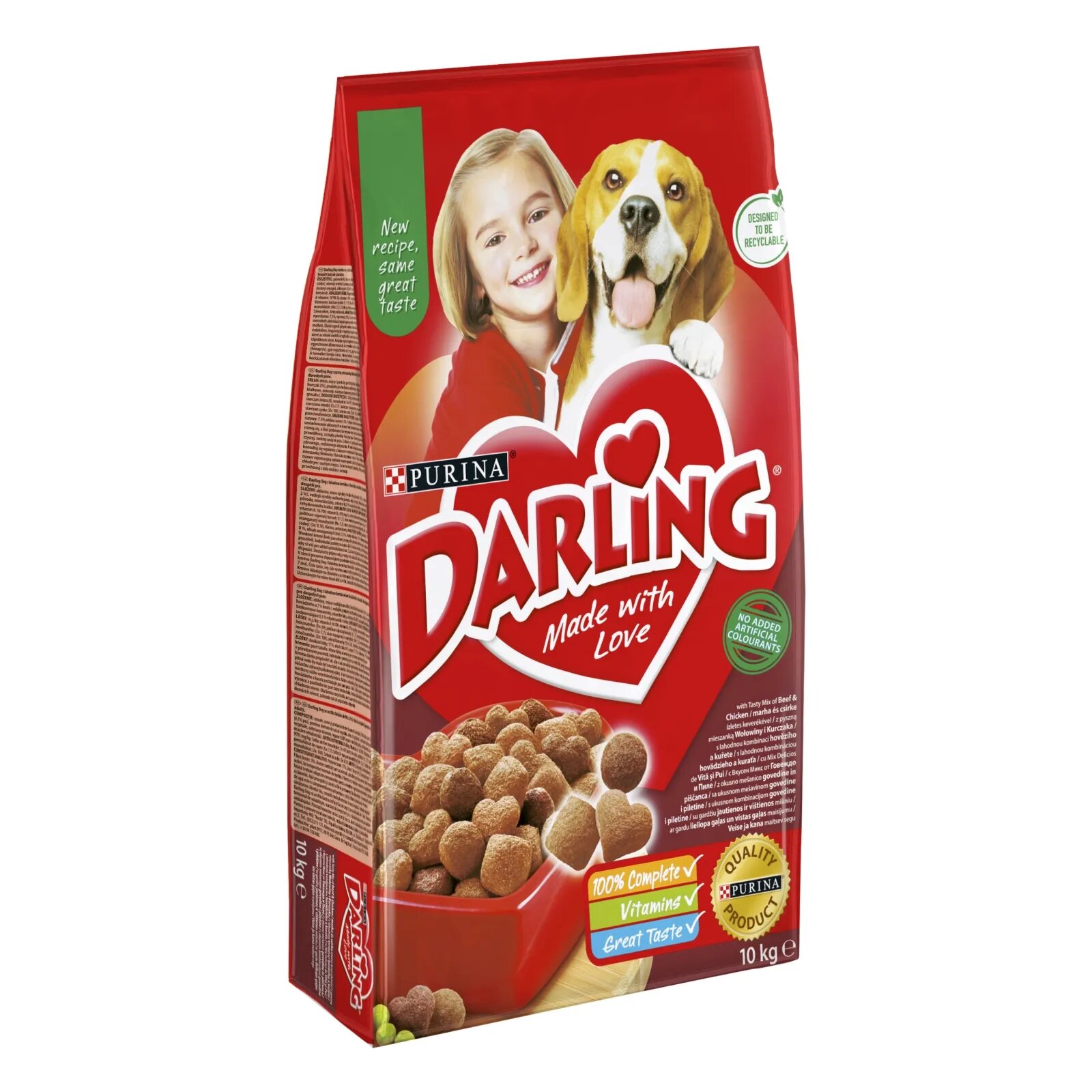 Darling PURINA Adult Vită cu Legume hrană uscată pentru câini PURINA Adult Vită Pui cu Legume hrană uscată pentru câini 10kg