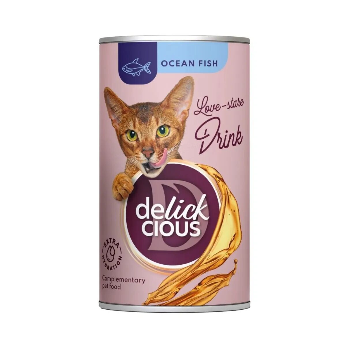 DELICKCIOUS Băutură Pește conservă recompense pisici (topping) 140g
