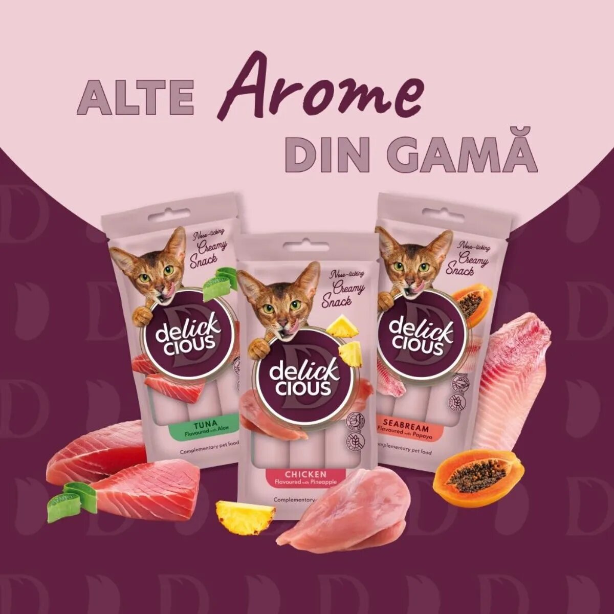 DELICKCIOUS Creamy Snack Sardine și dovleac plic recompense pisici 60g