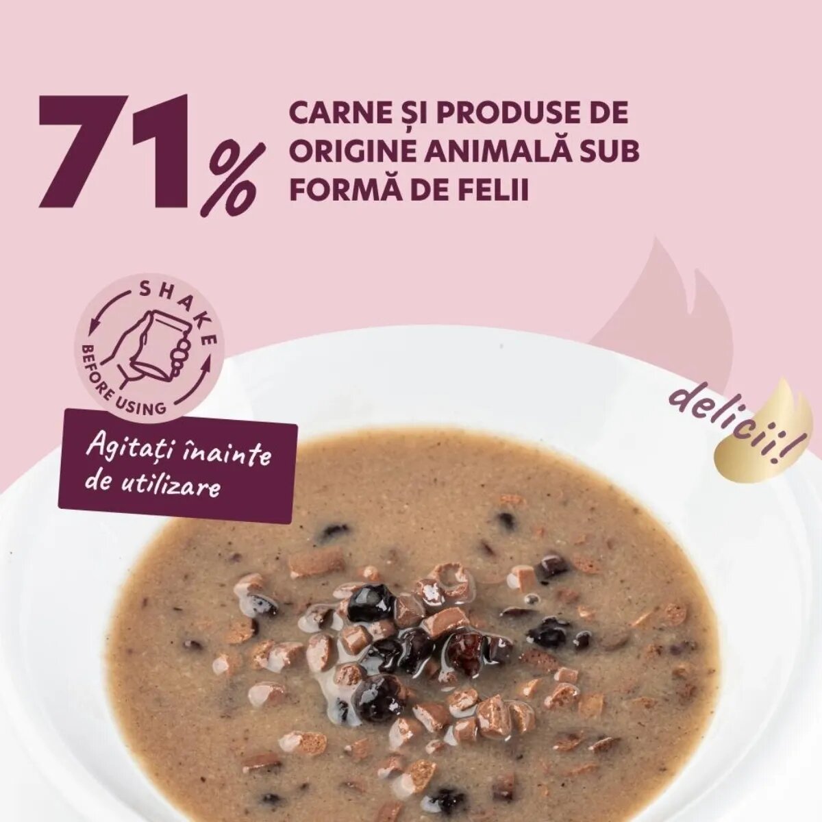 DELICKCIOUS Dessert XS-S Miel și Fructe de Pădure plic hrană umedă câini (în sos) 80g