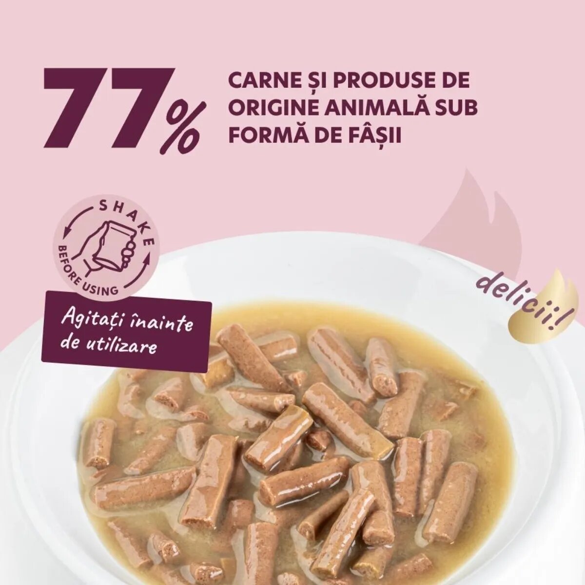 DELICKCIOUS Dinner XS-S Somon și Morcov plic hrană umedă câini (în supă) 85g