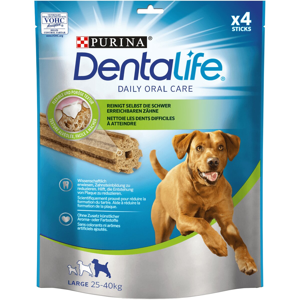 Dentalife PURINA Adult Large recompense câini de talie mare batoane 4buc