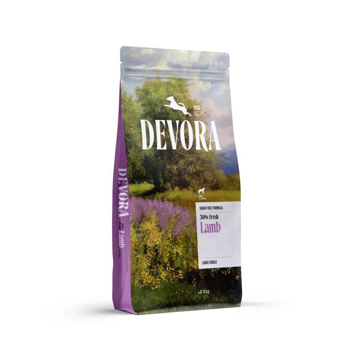 Devora Large Breeds L-XL Miel hrană uscată monoproteică fără cereale câini 12kg