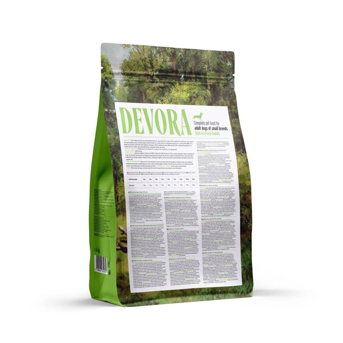 Devora Monoprotein Small Breeds XS-S Iepure hrană uscată monoproteică fără cereale câini 4kg