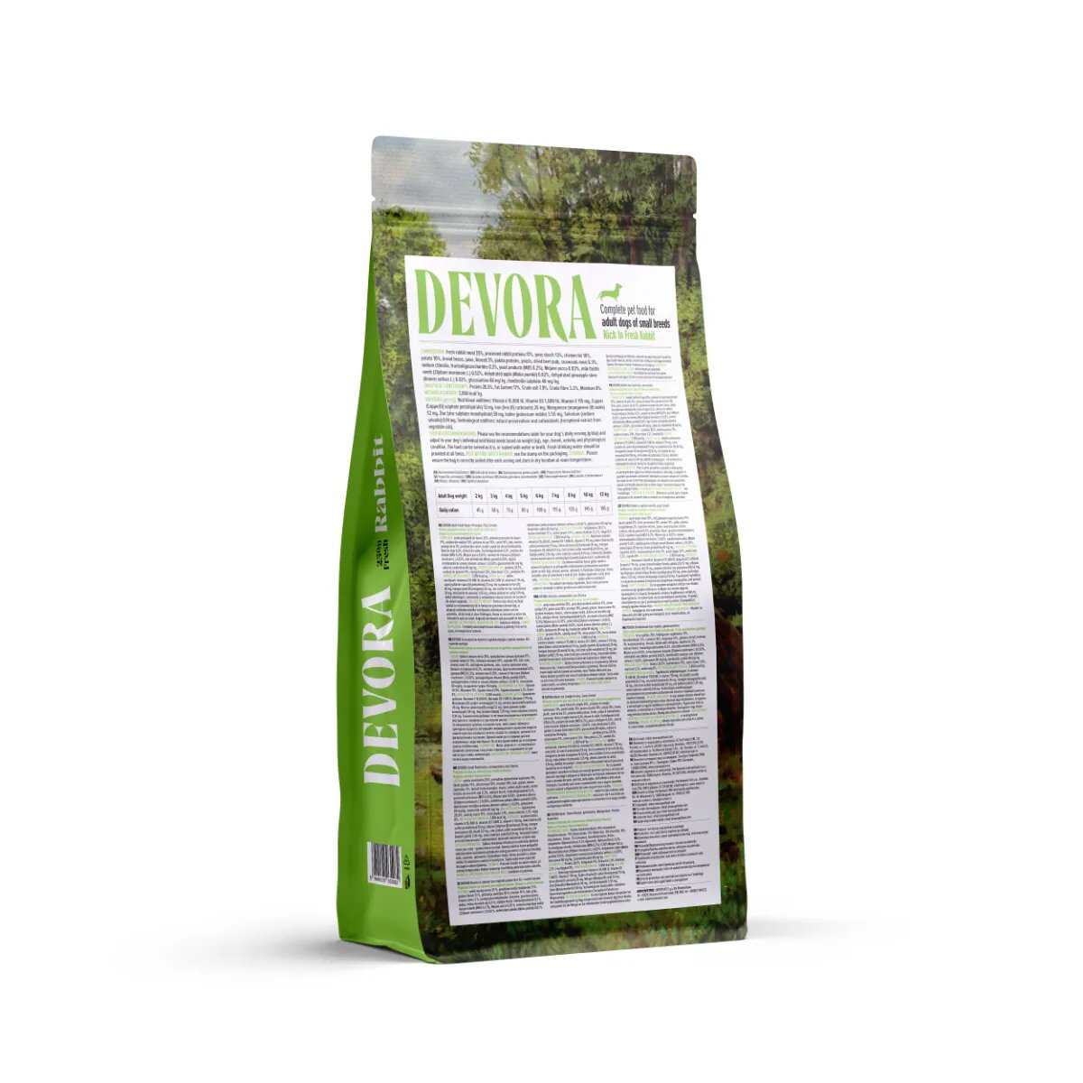 Devora Monoprotein Small Breeds XS-S Iepure hrană uscată monoproteică fără cereale câini 7.5kg