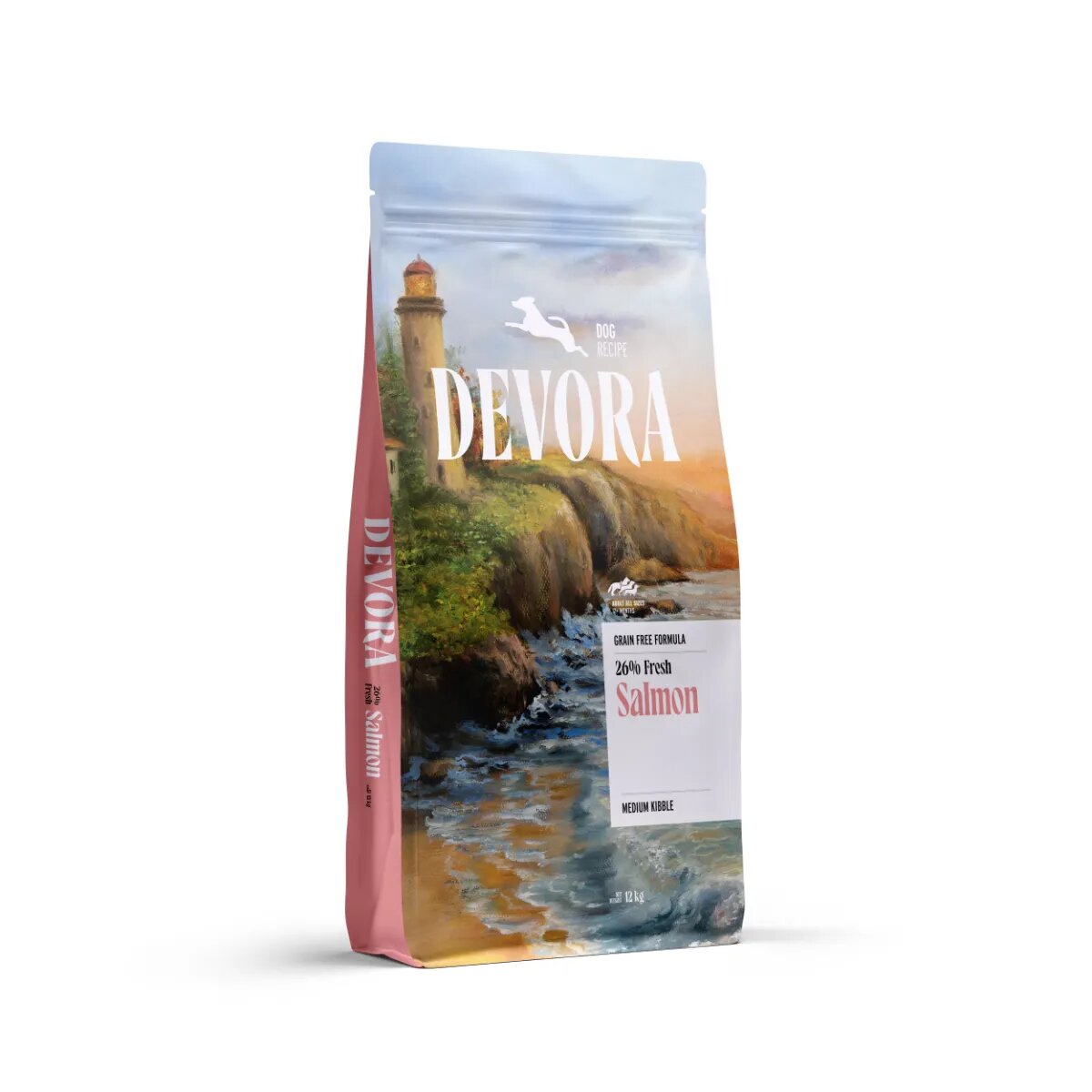 Devora Monoprotein XS-XL Somon hrană uscată monoproteică fără cereale câini 12kg