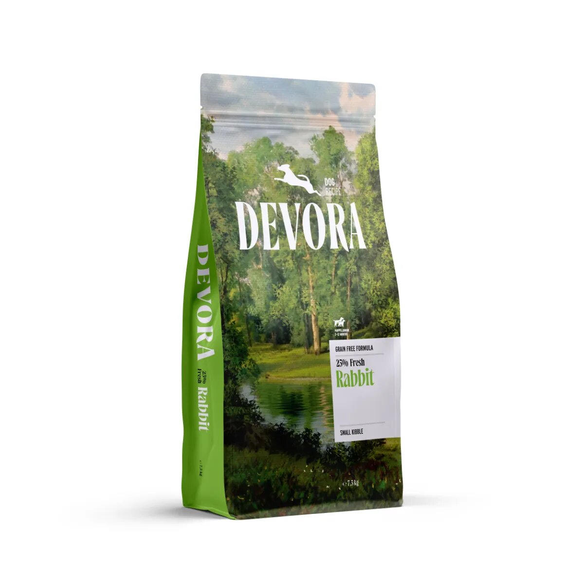 Devora Puppy Medium&Large M-XL Iepure hrană uscată monoproteică fără cereale câini junior 7.5kg