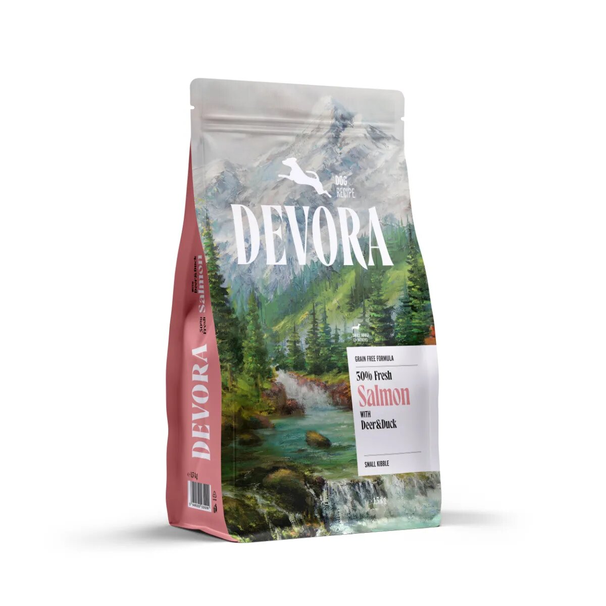 Devora Small Breeds XS-S Somon și Căprioară hrană uscată fără cereale câini 1.5kg