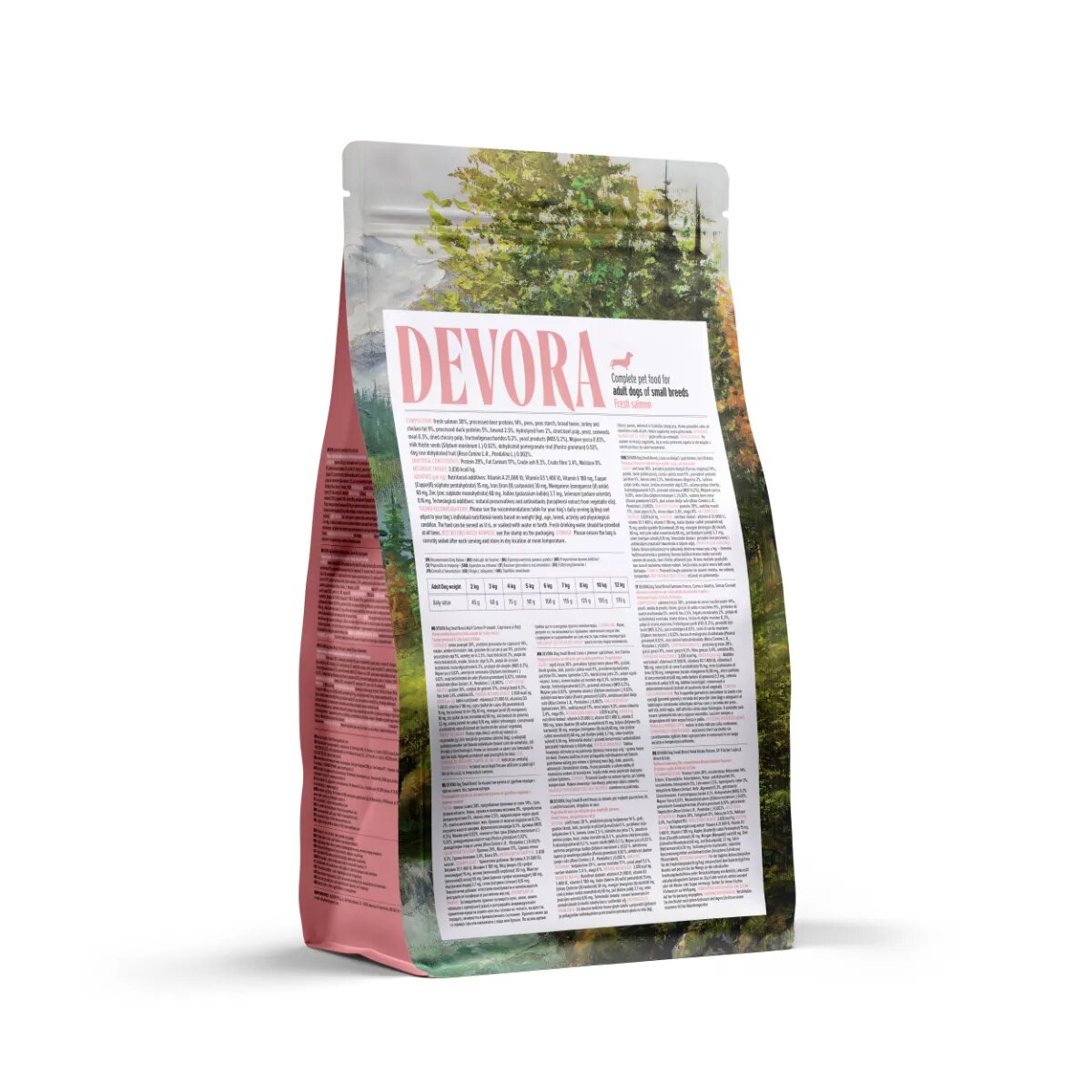 Devora Small Breeds XS-S Somon și Căprioară hrană uscată fără cereale câini 1.5kg