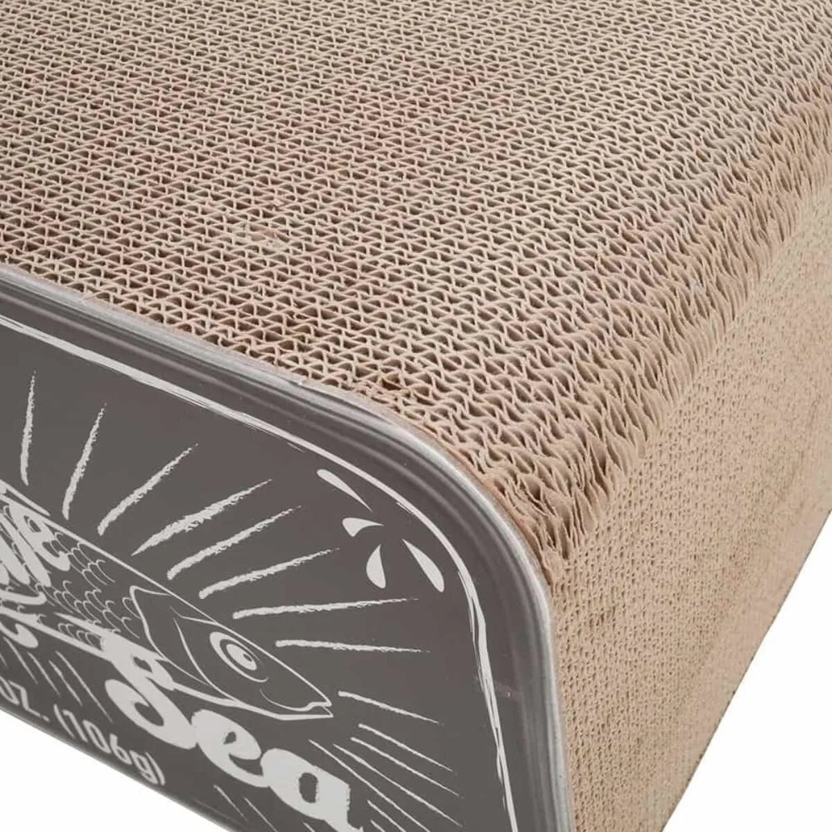 DISTRICT 70 Căsuță de Pisici Sardine 2în1 cu Placă de Zgâriat 60 x 30 x 30 cm