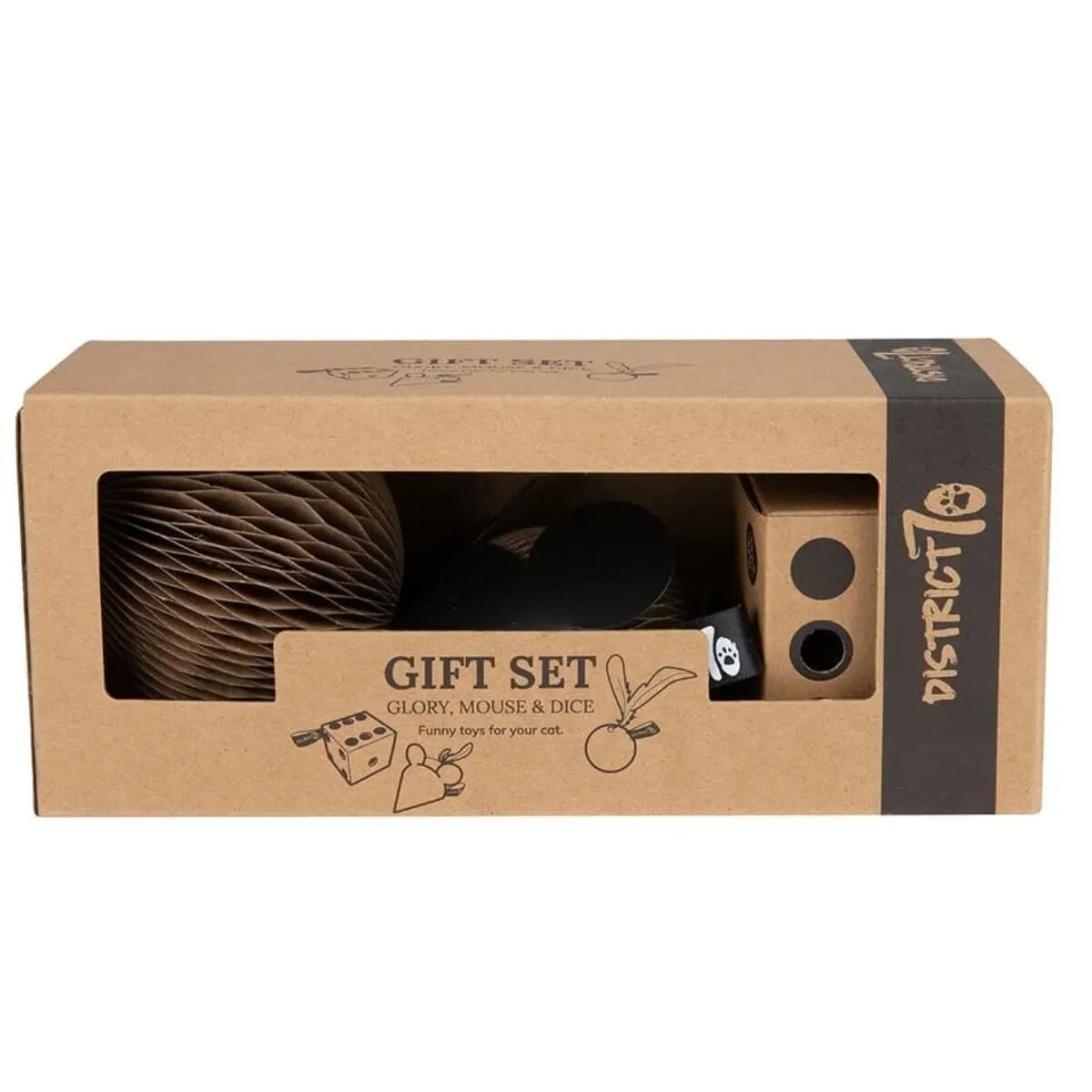 DISTRICT 70 Jucării Pisică Gift Box 3 bucăți