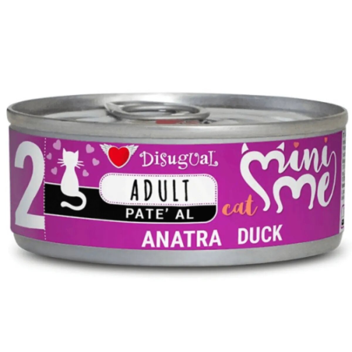 DISUGUAL Mini Me Rață conservă hrană umedă fără cereale pisici (pate) 85g