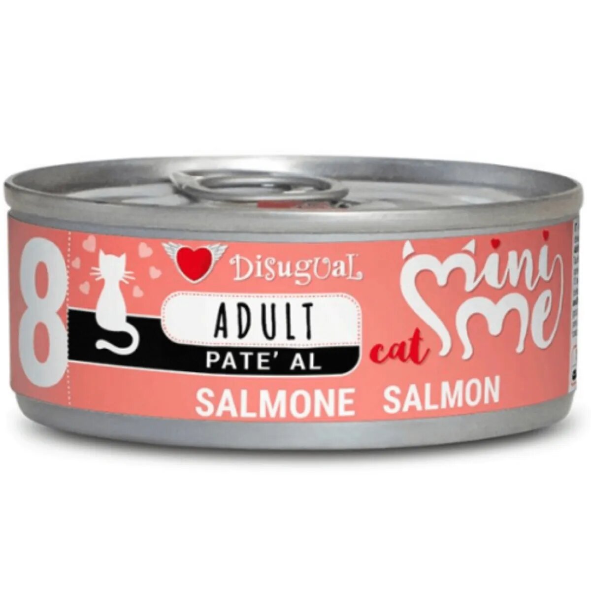 DISUGUAL Mini Me Somon conservă hrană umedă fără cereale pisici (pate) 85g