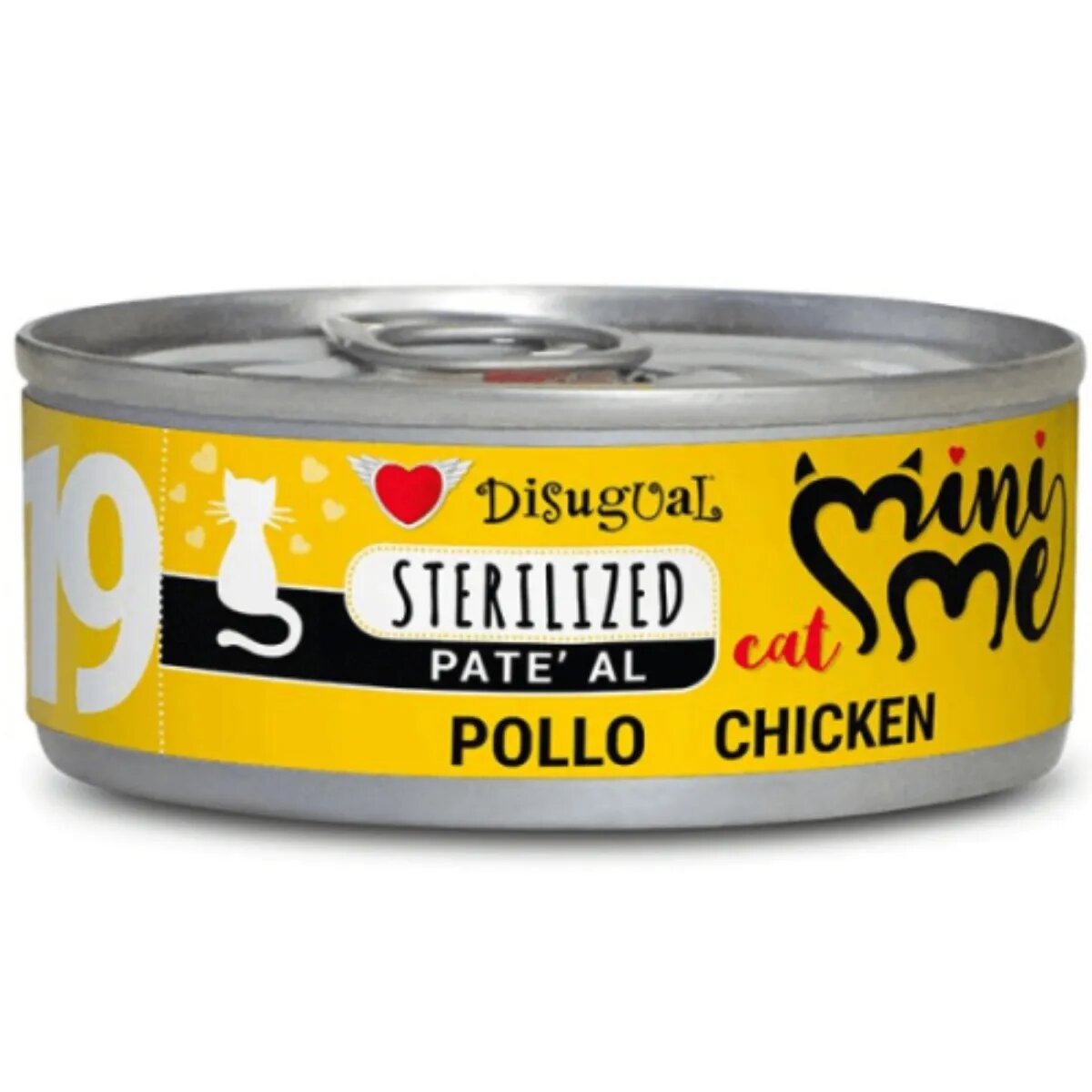 DISUGUAL Mini Me Sterilised Pui conservă hrană umedă fără cereale pisici sterilizate (pate) 85g