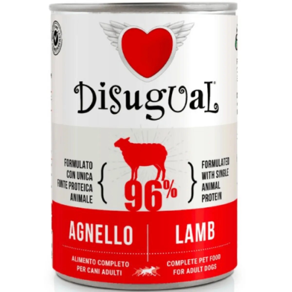 DISUGUAL Monoprotein XS-XL Miel conservă hrană umedă monoproteică fără cereale câini (pate) 400g