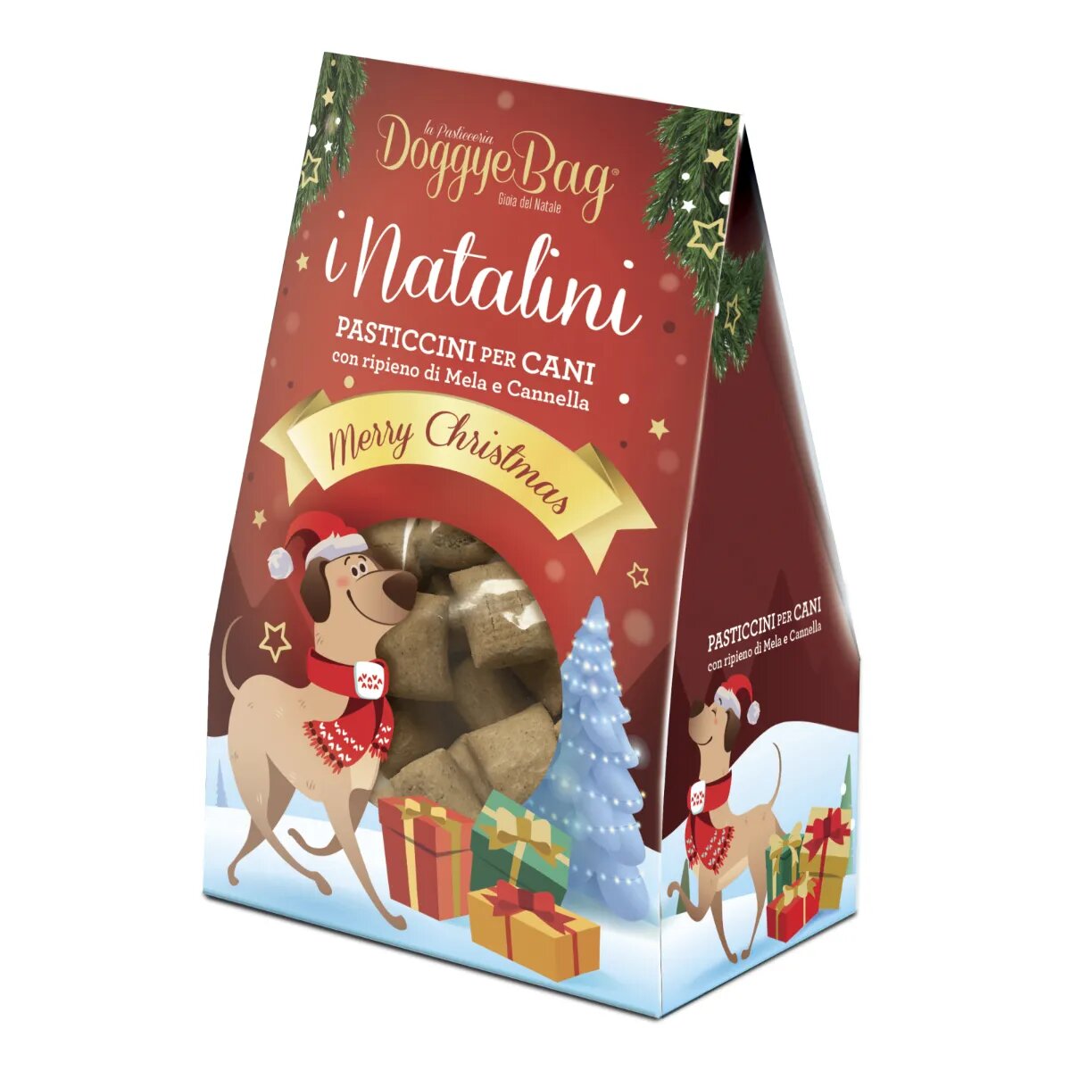 DOGGYEBAG i Natalini XS-XL Mere și Scortisoara punguță recompense câini 180g